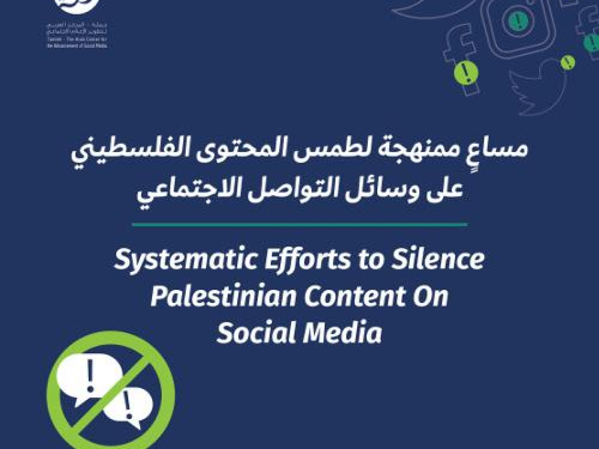 Systematic Efforts to Silence Palestinian Content On Social Media